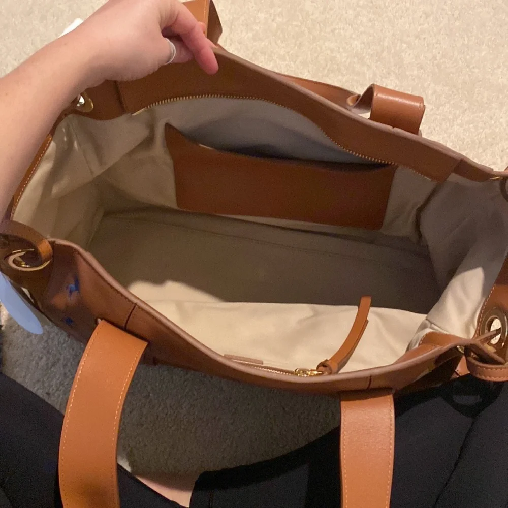 Chloe Brown Leather Tote NWT - Picture 7 of 16